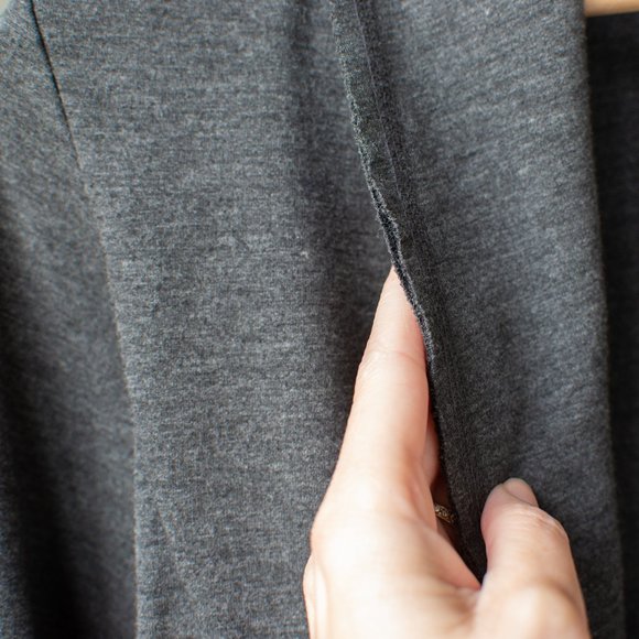 Bija Grey cotton tie sweater/jacket SZ small - Picture 4 of 11